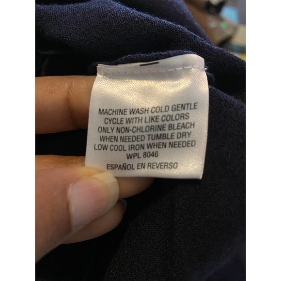 Charter Club Layered Look Sweater Blue Fall Winter Long Sleeve New Floral XL - Picture 5 of 8